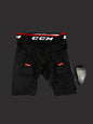 CCM Compression Shorts Junior XL mit Tiefschutz & Stutzen-Klett
