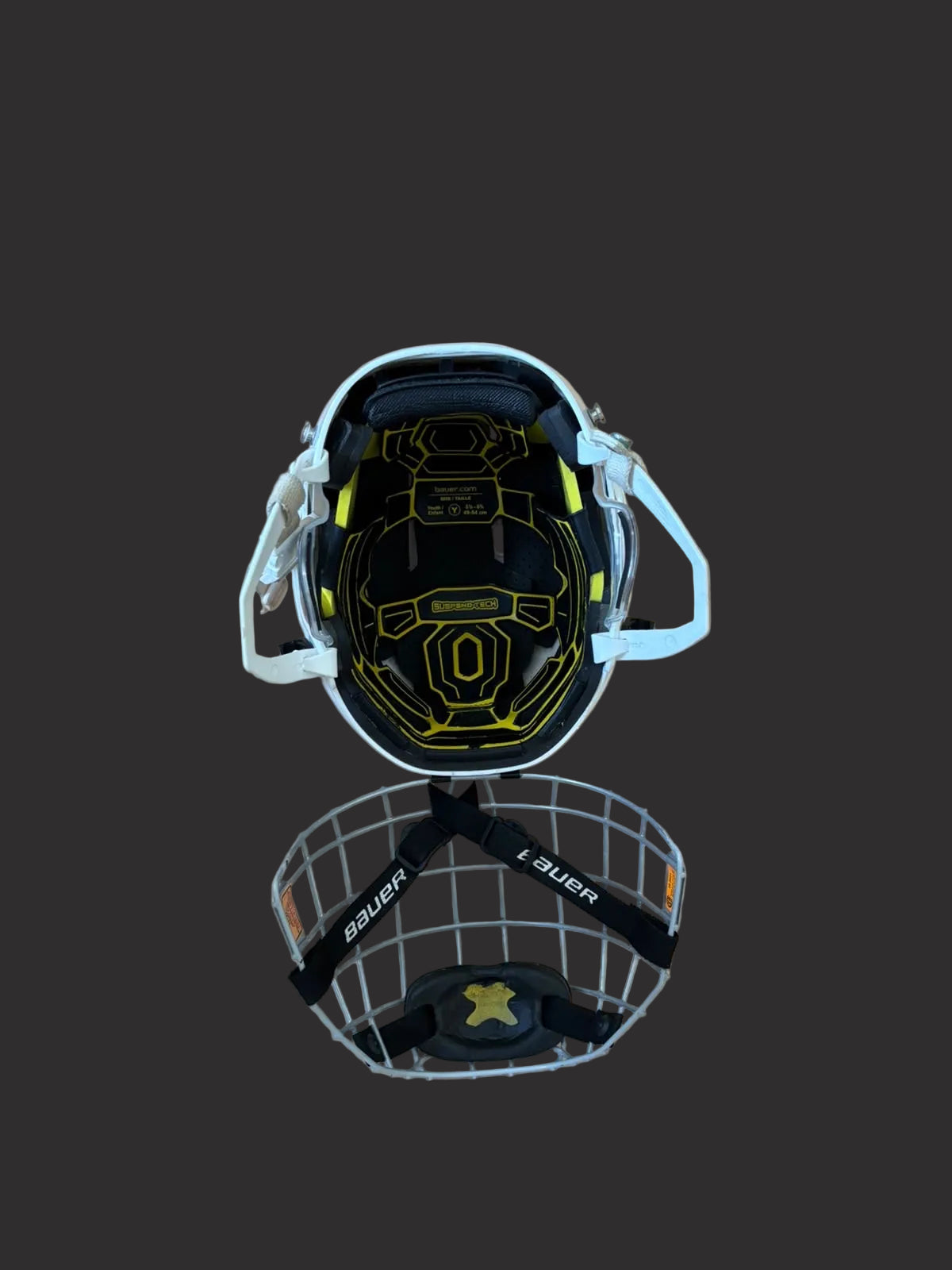 Bauer Eishockeyhelm Weiß Youth 43–54 cm