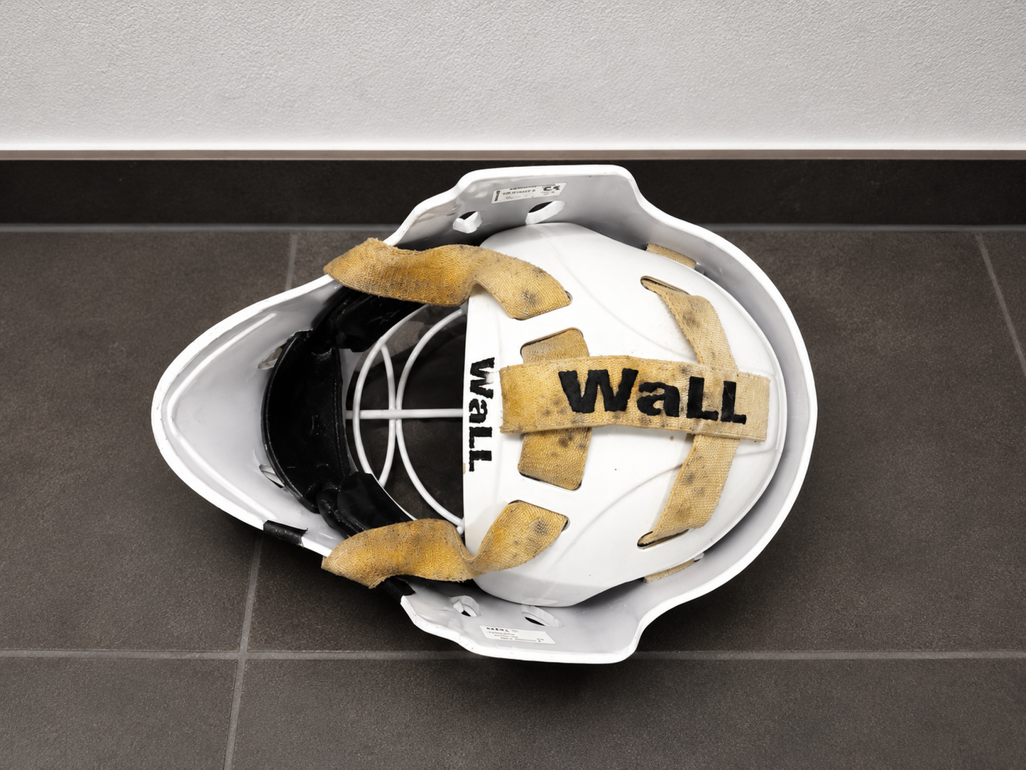 WaLL Torwartmaske Senior Weiß – Eishockey Goalie Helm