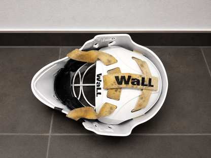 WaLL Torwartmaske Senior Weiß – Eishockey Goalie Helm